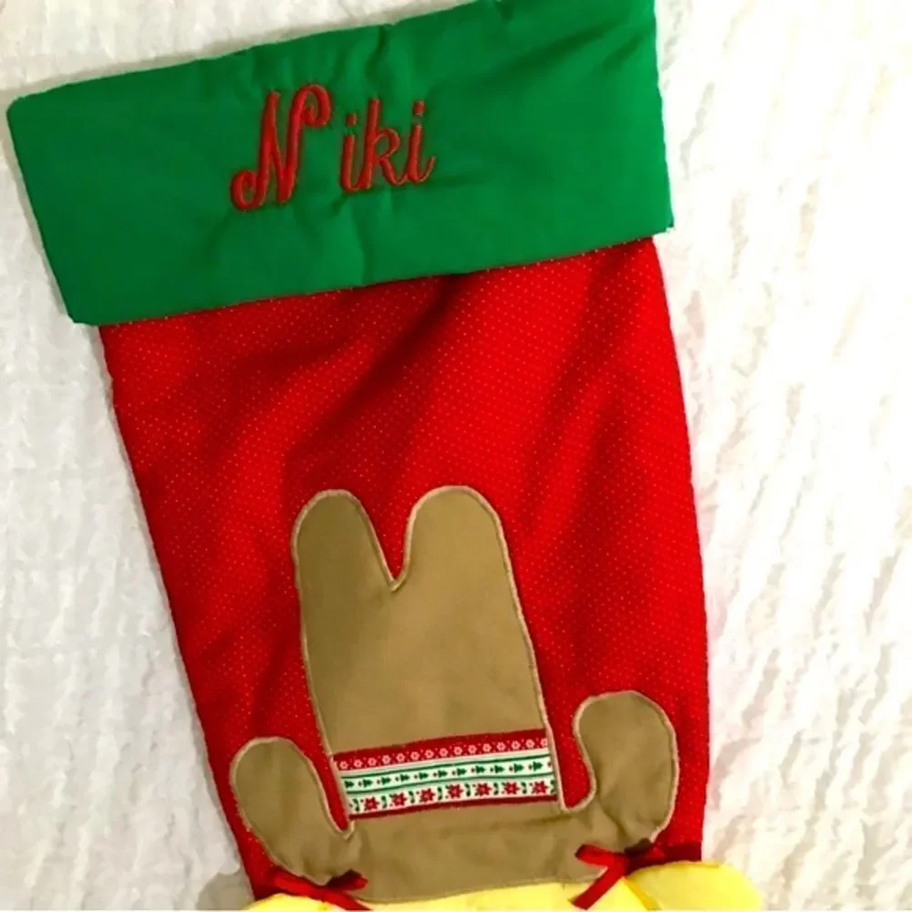 “Niki” Cowboy Girl Christmas Stocking